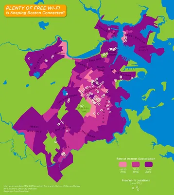 Plenty of free wi-fi is keeping Boston connected!