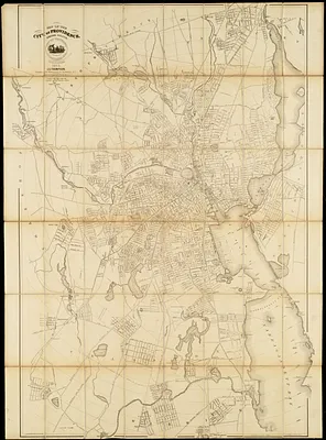 Map of the city of Providence, Rhode Island