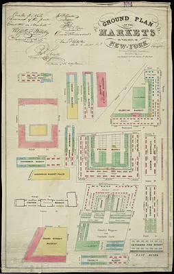 Ground plan of the markets of the City of New-York
