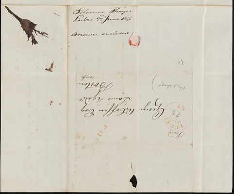 Solomon Thayer to George Coffin, 22 June 1846