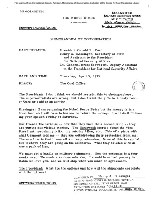 April 3, 1975 - Ford, Kissinger
