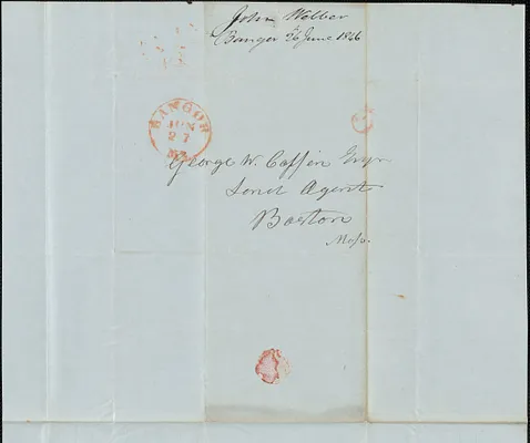 General John Webber to Georgee Coffin, 26 June 1846