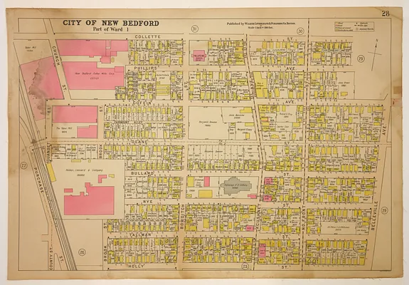 Atlas of the City of New Bedford, Part of Ward 1, plate 28
