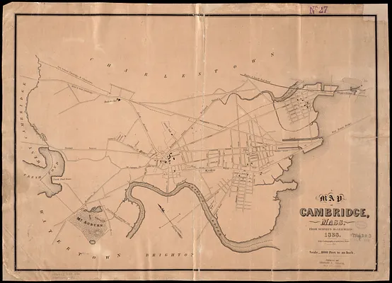 A map of Cambridge, Mass