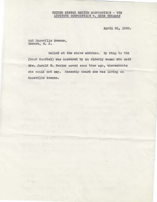Report, April 25, 1928