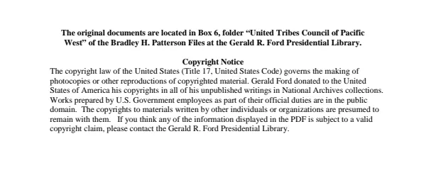 United Tribes Council of Pacific West