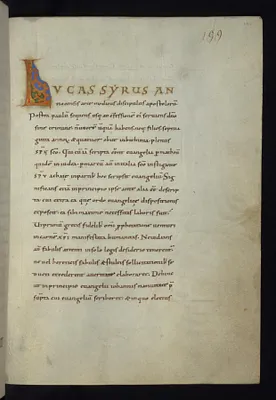 Leaf from Gospels