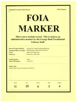 Family Motor Coach Association 6/21/89 [1]