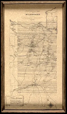 Historical map of Wilbraham