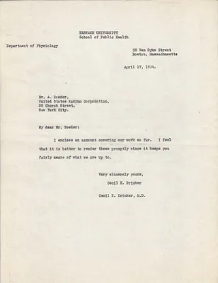 Letters Received to A. Roeder, April 17, 1924