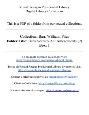 Bank Secrecy Act Amendments (2)