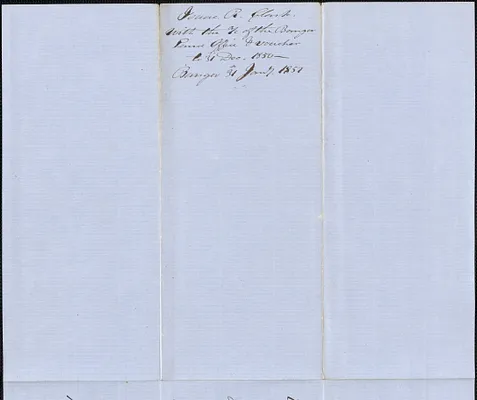 Isaac R. Clark to George Coffin, 31 January 1851