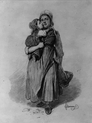 Peasant Woman and Child