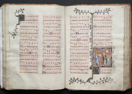 The Gotha Missal:  Fol. 60v, Text