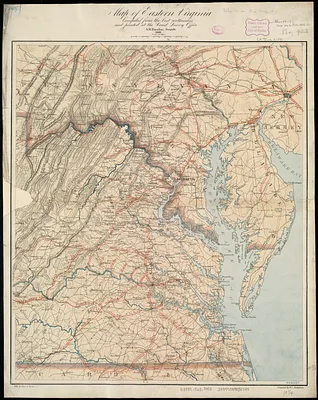 Map of eastern Virginia