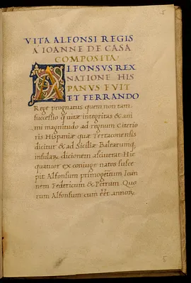 Leaf from Life of Alphonso VI, King of Aragon and Naples (1416-1458)