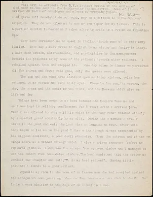 Bartolomeo Vanzetti typed extracts, April 1925