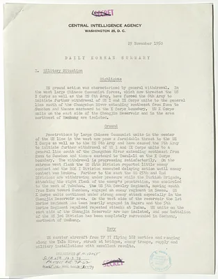 Memorandum, Daily Korean Summary