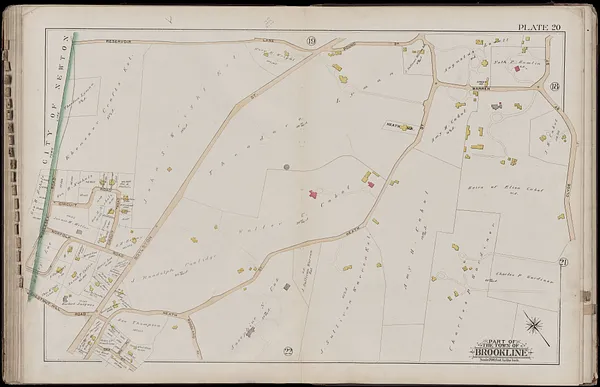 Atlas of the town of Brookline, Norfolk County, Massachusetts