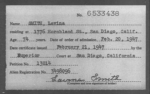 Smith, Lavina - 1947