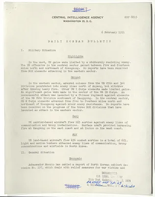 Memorandum, Daily Korean Bulletin