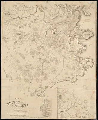 Plan of Boston and its vicinity