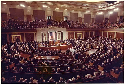 President Richard Nixon Giving His State of the Union Message before a Joint Session of Congress