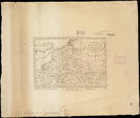 A map of the seat of war in France