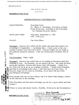 September 2, 1976 - Ford, Kissinger, Scowcroft