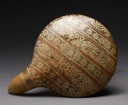Painted Dipper Vessel