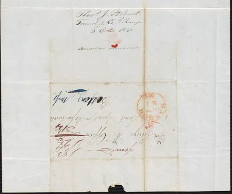 Thomas J. Hobart to George Coffin, 3 October 1840