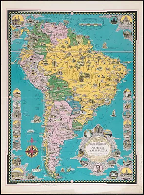 The good neighbor pictorial map of South America
