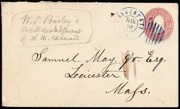Letter from William Shreve Bailey, Newport, Ky., to Samuel May, March 9, 1862