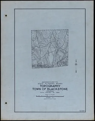 Topography Town of Blackstone