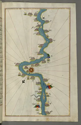 Map of the Oases and Villages Along the River Nile as Far as Sidi Musá