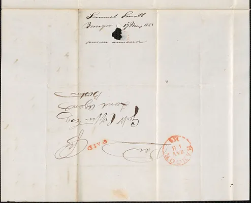 Samuel Smith to George Coffin, 17 May 1843
