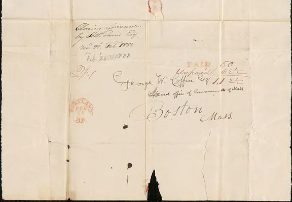 Seth Paine to George Coffin, 26 February 1833