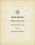 1942 Suffolk University Law School commencement program, mid-year