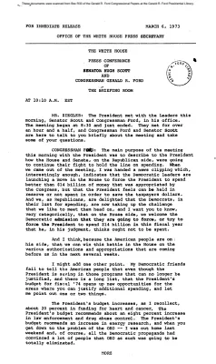 White House Leadership Meeting, 3/06/73