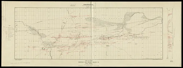 Plan and section, Montague gold district, Halifax Co., Nova Scotia