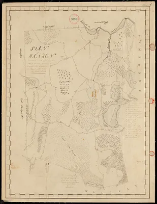 Plan of Hanson made by Joshua Smith, dated 1830