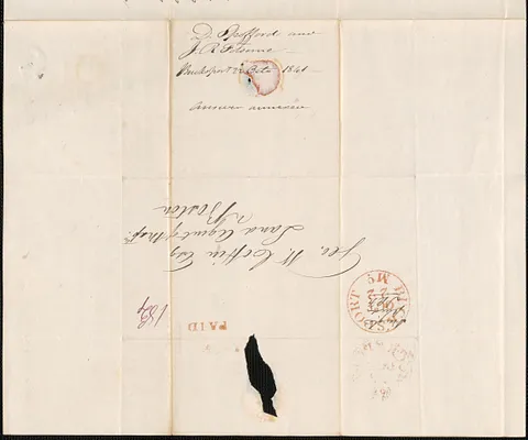 D. Spofford and J.R. Folsome to George Coffin, 22 October 1841