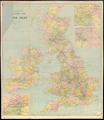 W.H. Smith & Son's new railway map of the British Isles