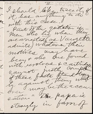 Sarah Root Adams autograph letter signed (incomplete) to Sacco-Vanzetti Defense Committee, [Norfolk, Va.], [May 1927]