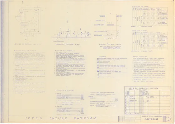 Edificio Antiguo Manicomio, Sheet E-2
