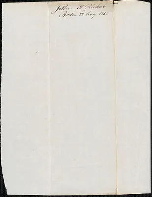 Jethro H. Ricker to George Coffin, 23 August 1850