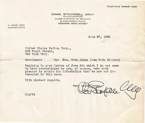 Letters Sent, June 27, 1930