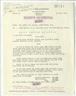 Memorandum, Daily Korean Bulletin