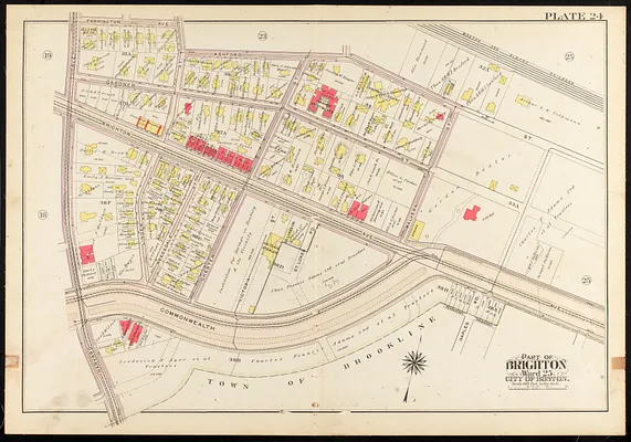 Atlas of the city of Boston, ward 25, Brighton