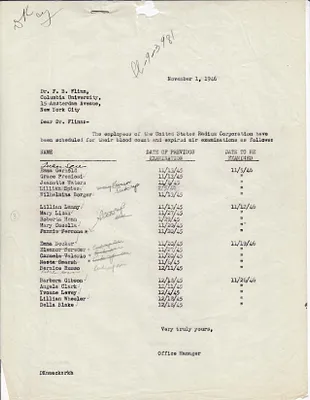 Letters Sent to Dr. F.B. Flinn [Dr. Frederick B. Flinn], November 1, 1946